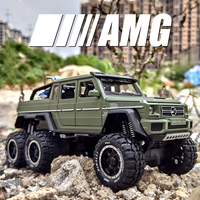 1:28 G63 6X6 AMG Tyre Off-Road Vehicle Alloy Car Diecasts & Toy Vehicles Car Model Off-Road Vehicle Car Toys For Children Gift