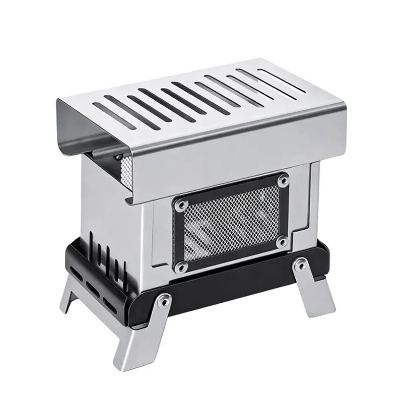 B23B Carbon Stove Aromatherapy Firewood Ornament Mini Incense Burner Portable Outdoor Camping Observing Fire