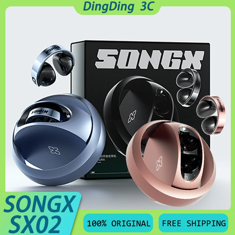 SONGX SX02 AURA Bluetooth Earphone Audio Tuning System Long Battery Life Low Latency Open Music Earbuds Custom Sports Headset