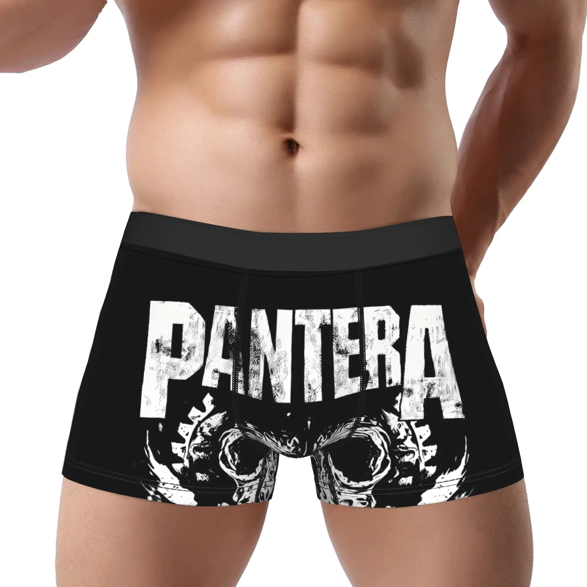 

Pantera Band Underwear Man Polyester Boxer Briefs Underpants Printed