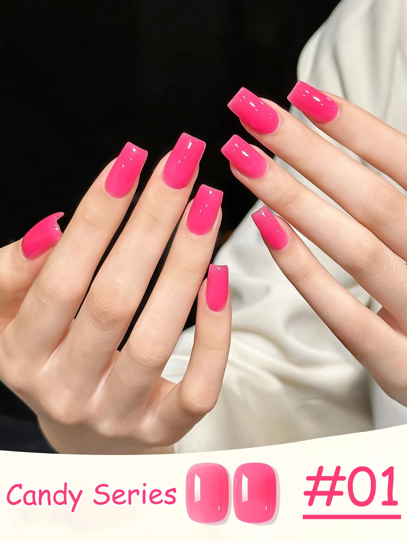 1 stks WS Whitening Glas Snoep Papier Serie Gel Nagellak 2025 Nieuwe Dopamine Semi Ijs Transparante Kleurrijke Nail Art nagel Levert