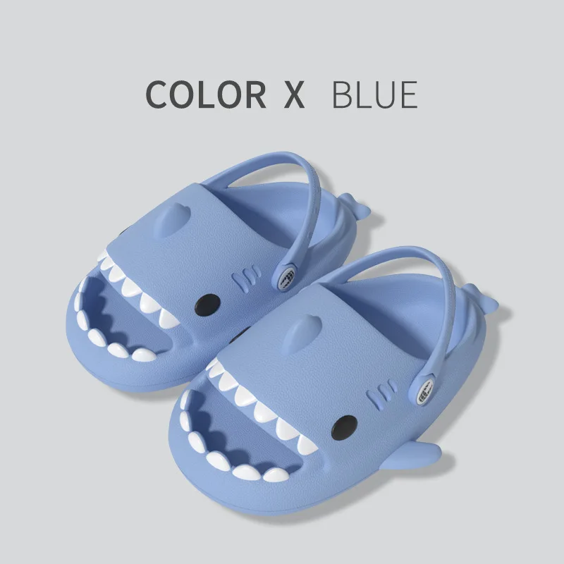 Shevalues Cartoon Shark Slippers For Women Fashion Shark Sandals Men Platform Women's Flip Flops 2023 Summer Couple Beach Slides