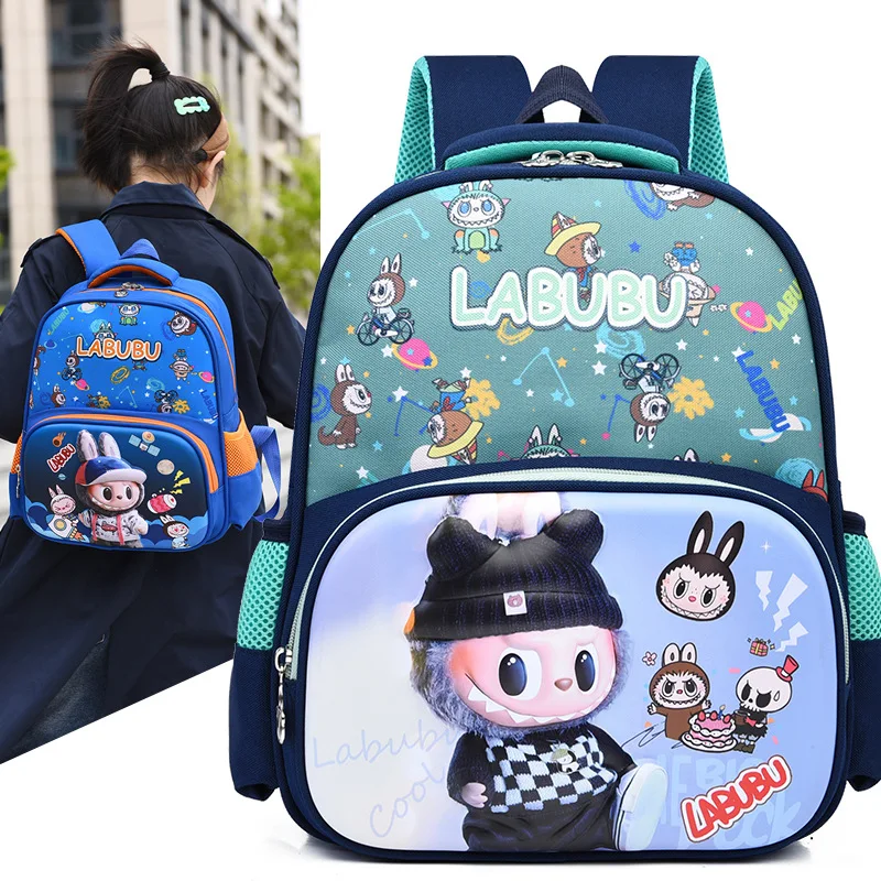 

New LABUBU children's school bag cute cartoon kindergarten backpack labubu boys girls hard shell bag