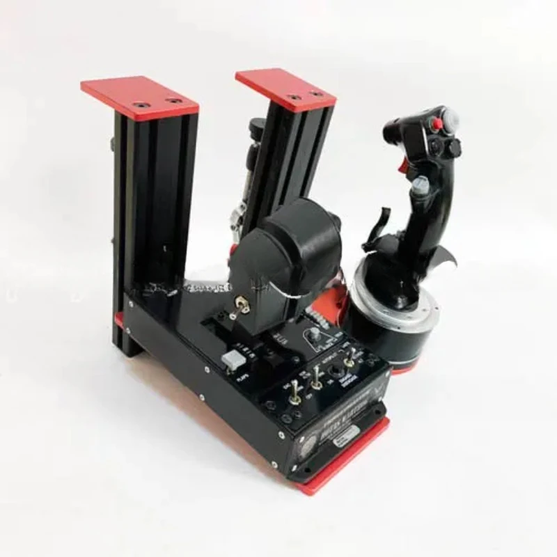 Tuoshi HOTAS Pig Pole VKB Saitek Evo Desktop Installation Bracket Red and Black Upgraded Version