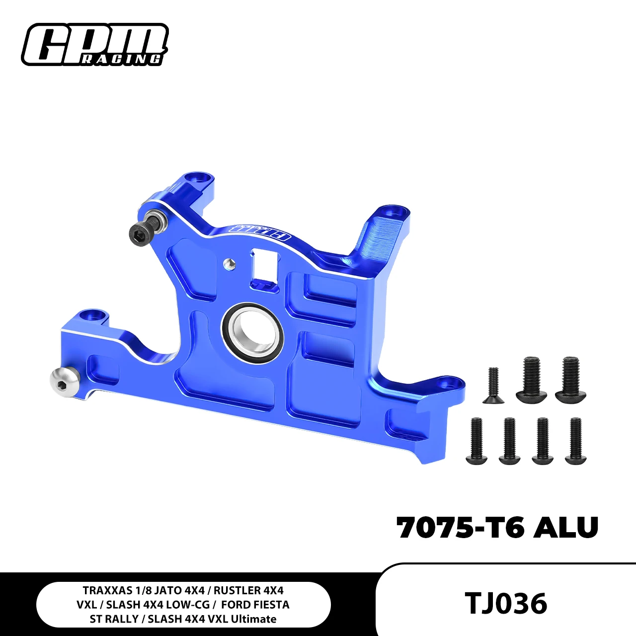 GPM TRAXXAS Slash 4X4 LOW-CG Jato Rustler Ford Fiesta ST FOR 7075 Alloy Motor Mount