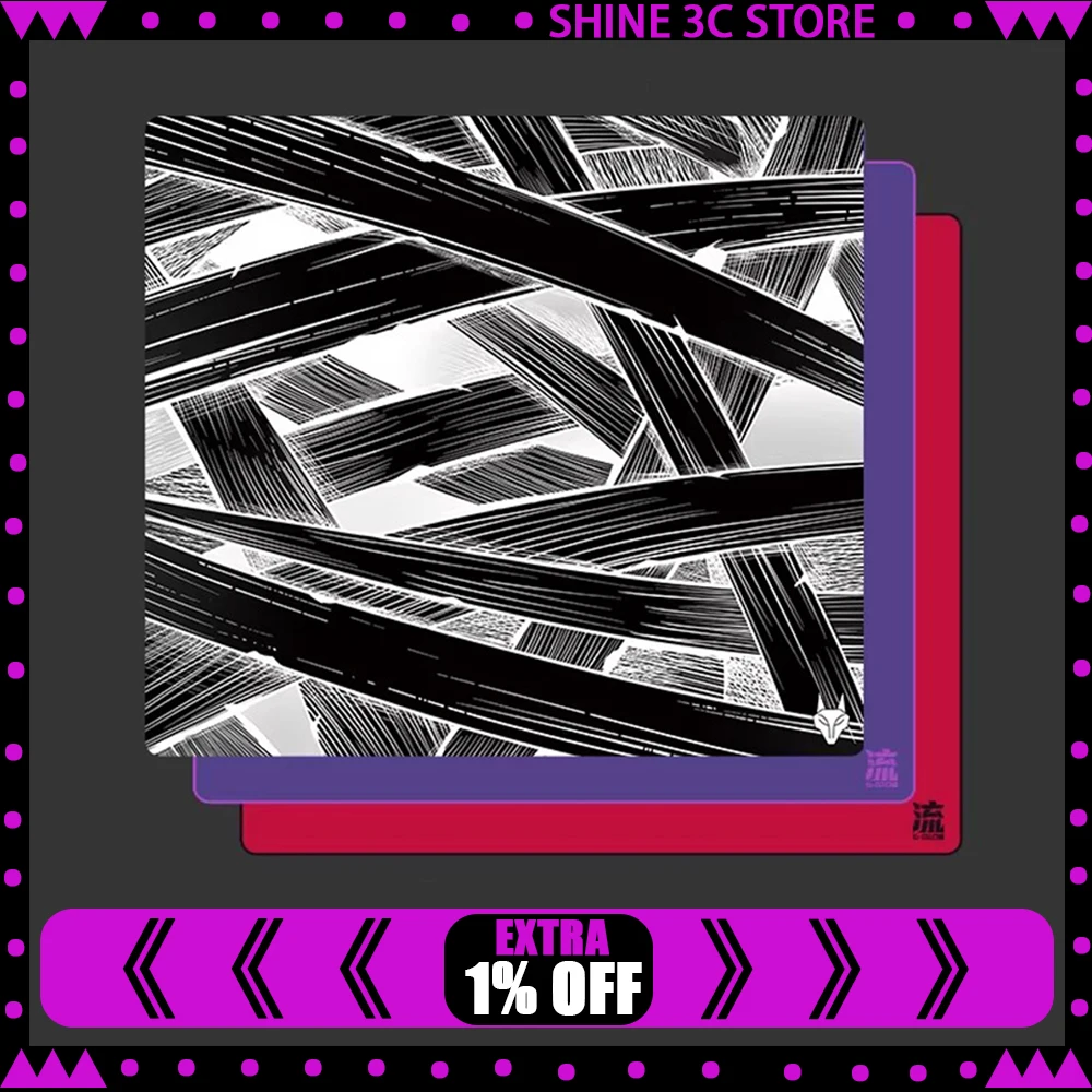 

Коврик для мыши D-GLOW Flow: плавность и скорость FPS, влагостойкий, нескользящий. Аксессуары для ПК, подарки для TTK, APEX, CSGO, Valorant.