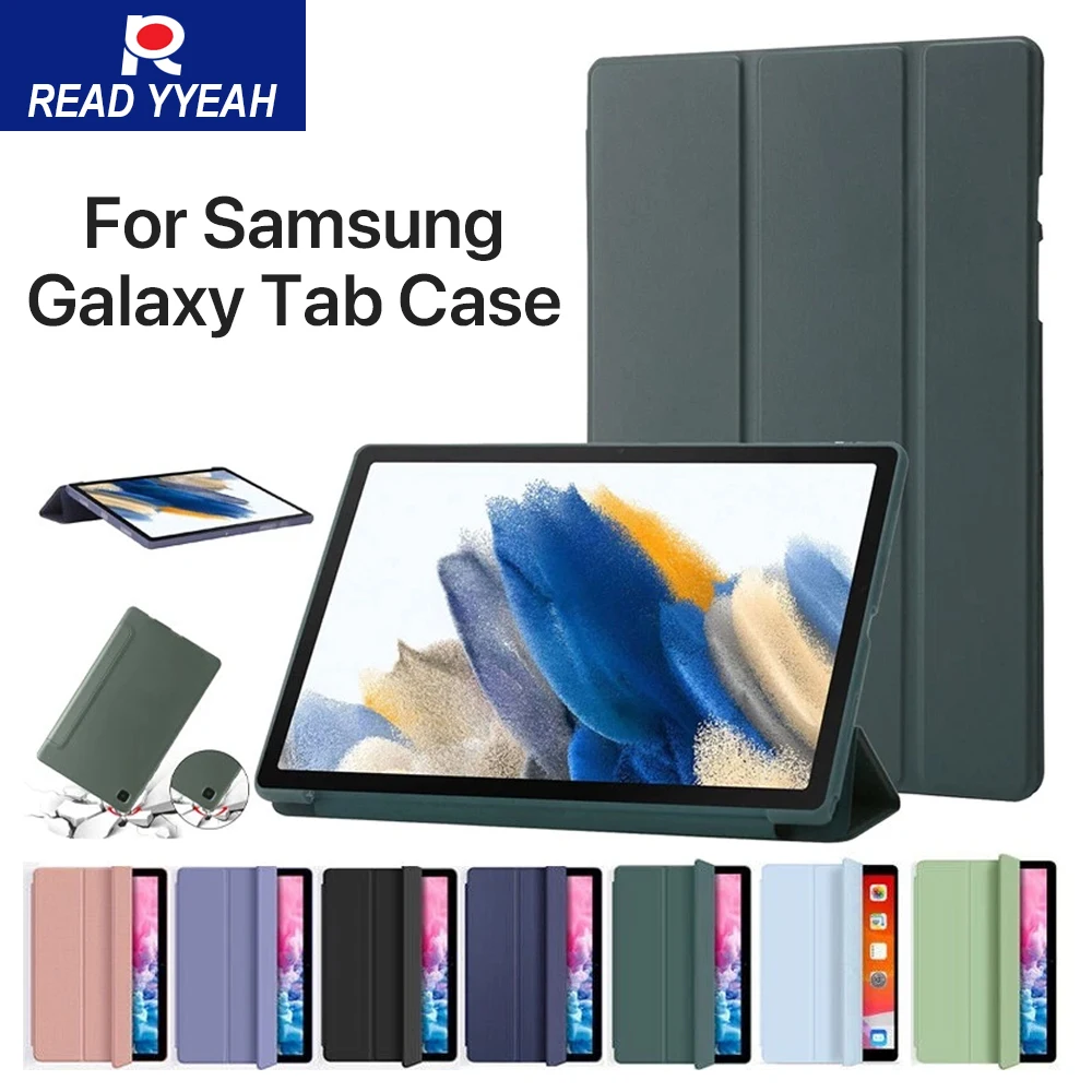 

New Smart Case For Samsung Galaxy Tab A9 Plus 11in Tablet Magnetic Case Tab S6~S9 A7~ A9 Flip Stand For 12.4in S7+ S8+ S9+ S7FE