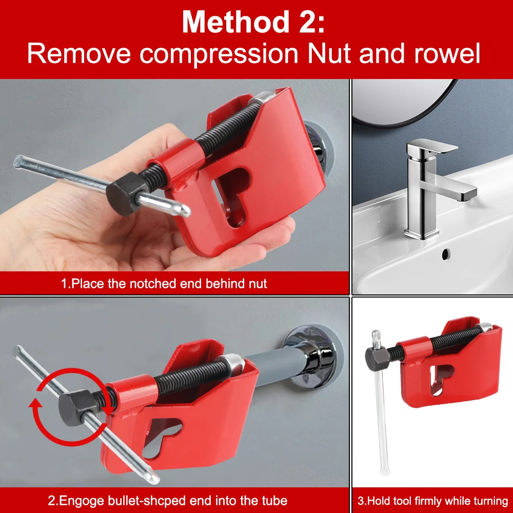 Compression Ring Removal Tools Compression Sleeve Puller for Pipe universal Copper Water Compression Sleeve Metal 1/2inch