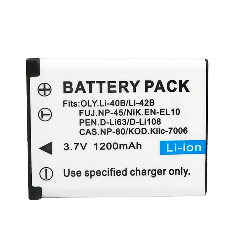 Spot Li-42/40b 3.7v 1200mah Polymer Lithium Battery Suitable For Olympus Li-42/40b Fuji Np45 En-El10 Digital Camera Battery