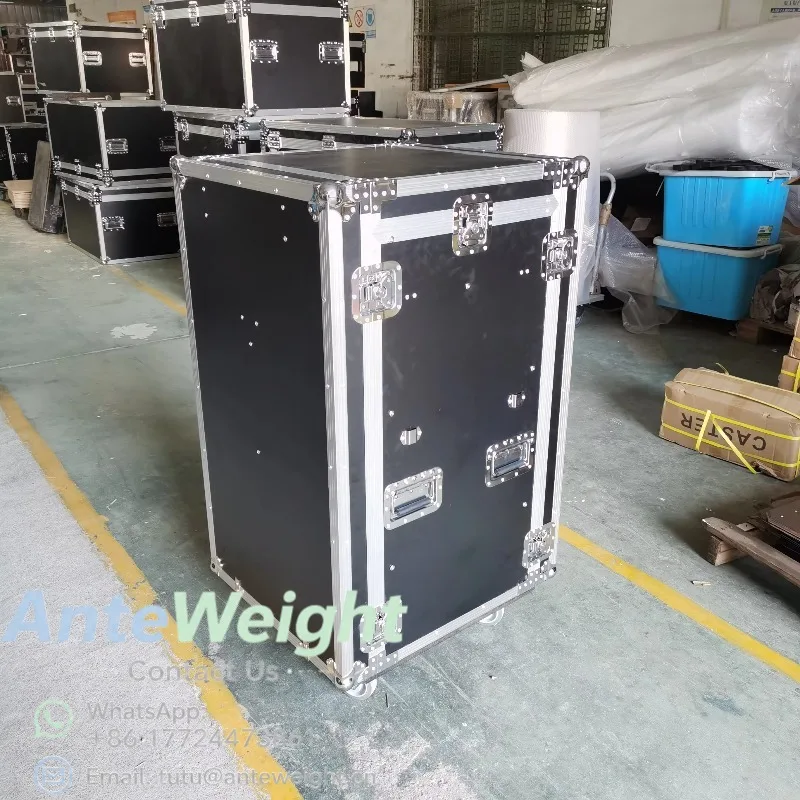 Workstation Flight Case Rack with Side Tables