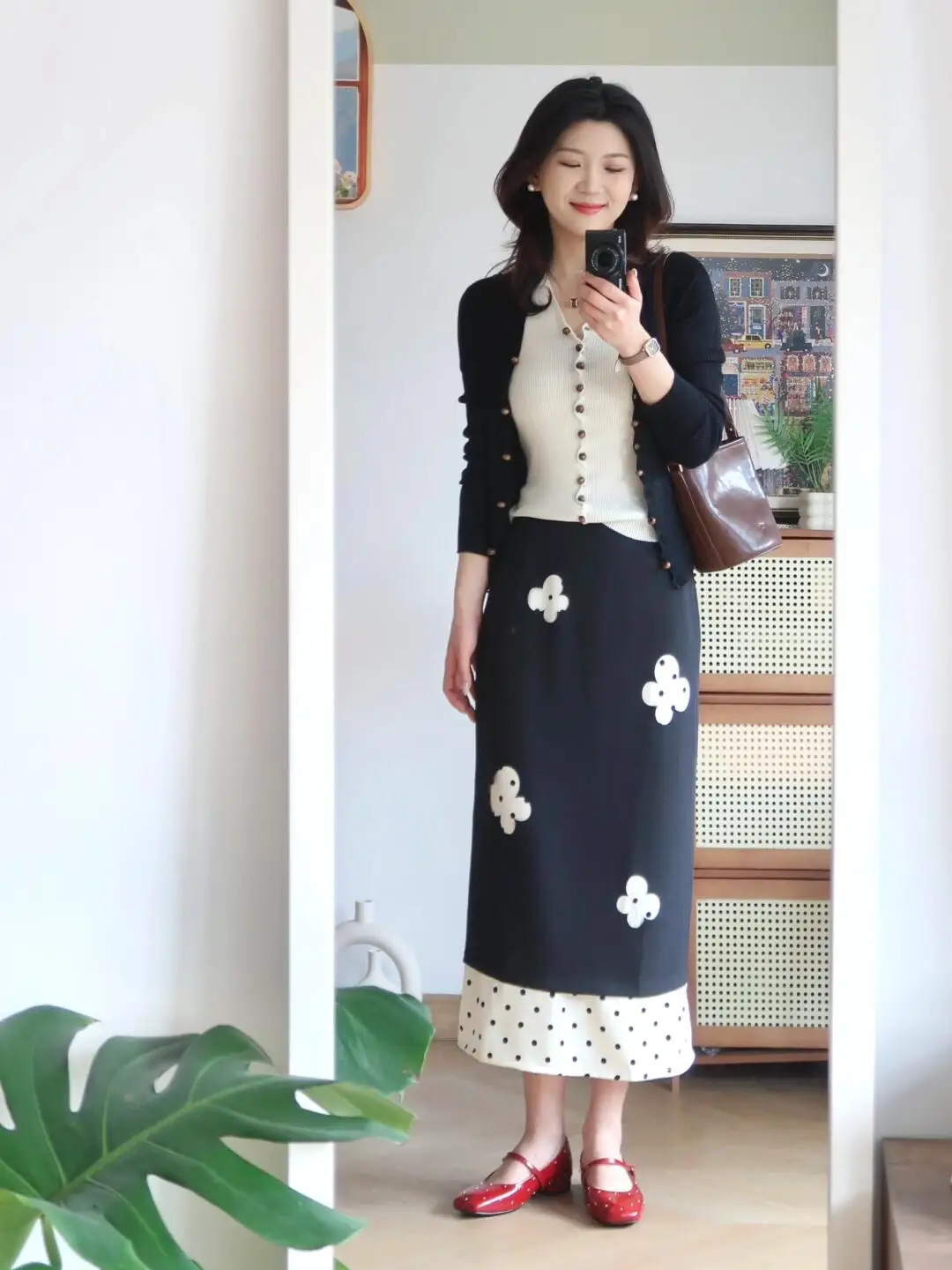 

Spring Faion Knitted Sweater And Skirt Set Women's plus Size Beautiful Gentle Agel Ele Look Fake Two-Piece Ensemble