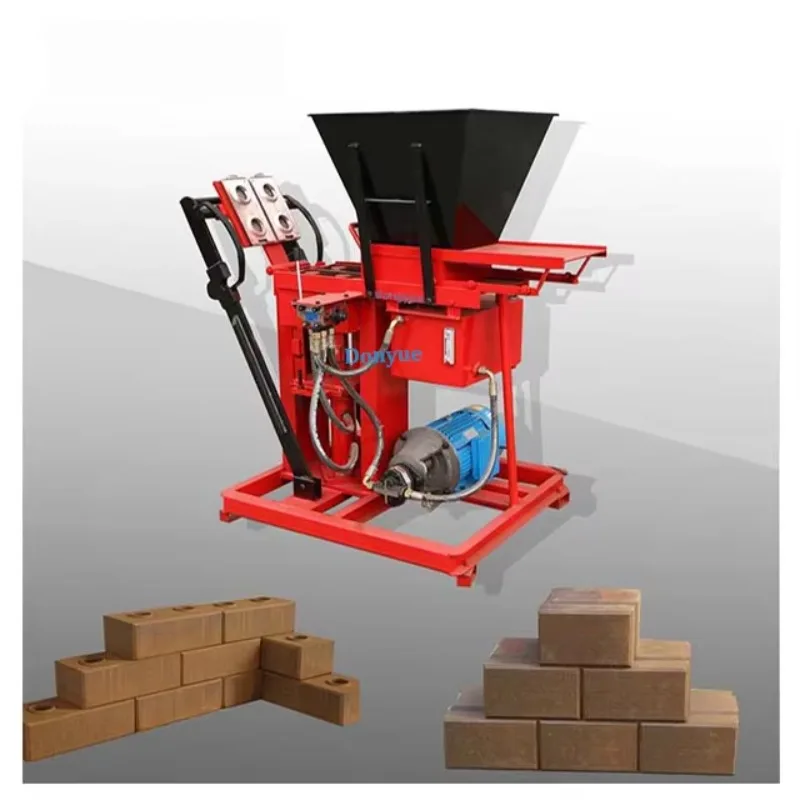Wholesale QTS1-25 Clay Earth Hand Press Interlocking Brick Making Machinery