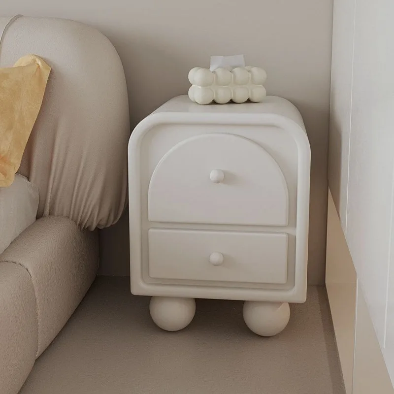 

Хранение Маленькие шкафчики Маленькие шкафы ins Французская кремовая тумбочка Современная прикроватная тумбочка Простая спальня