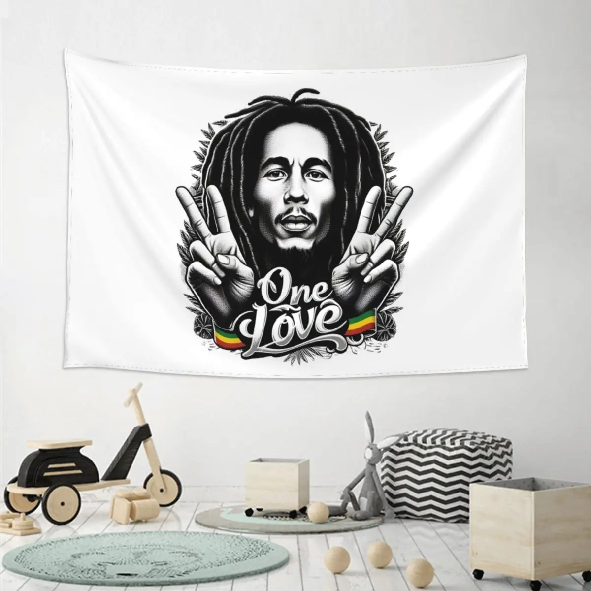 Bob Marley Reggae Tapestry Hippie Wall Hanging Aesthetic Home Decor Tapestries for Living Room Bedroom Dorm Room