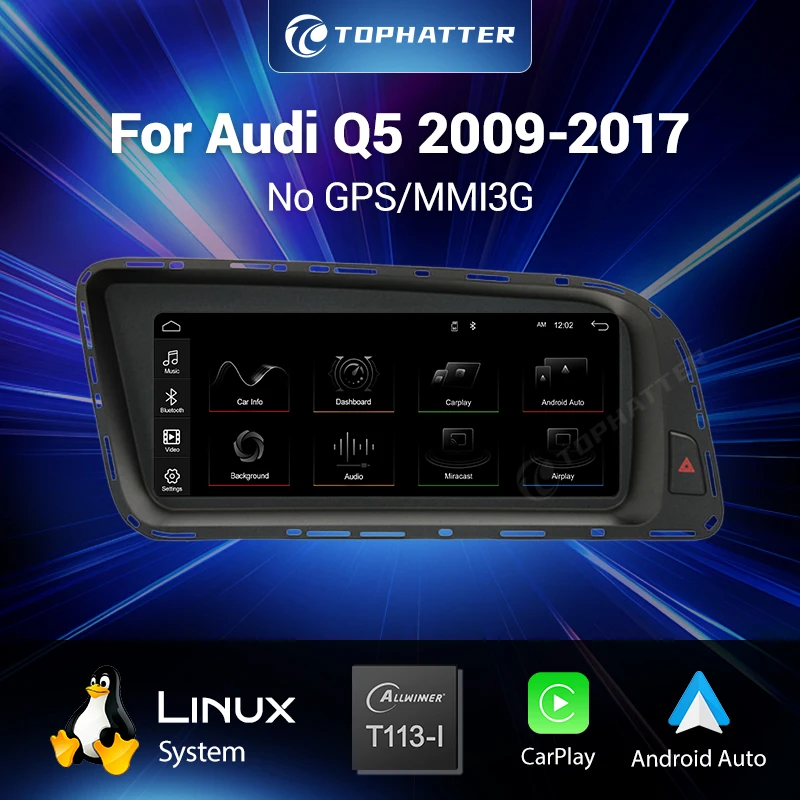 

MIB B9 Multimedia Host Unit For Audi Q5 2009-2017 Non-GPS/MMI3G with CarPlay Android Auto Linux System Plug and Play