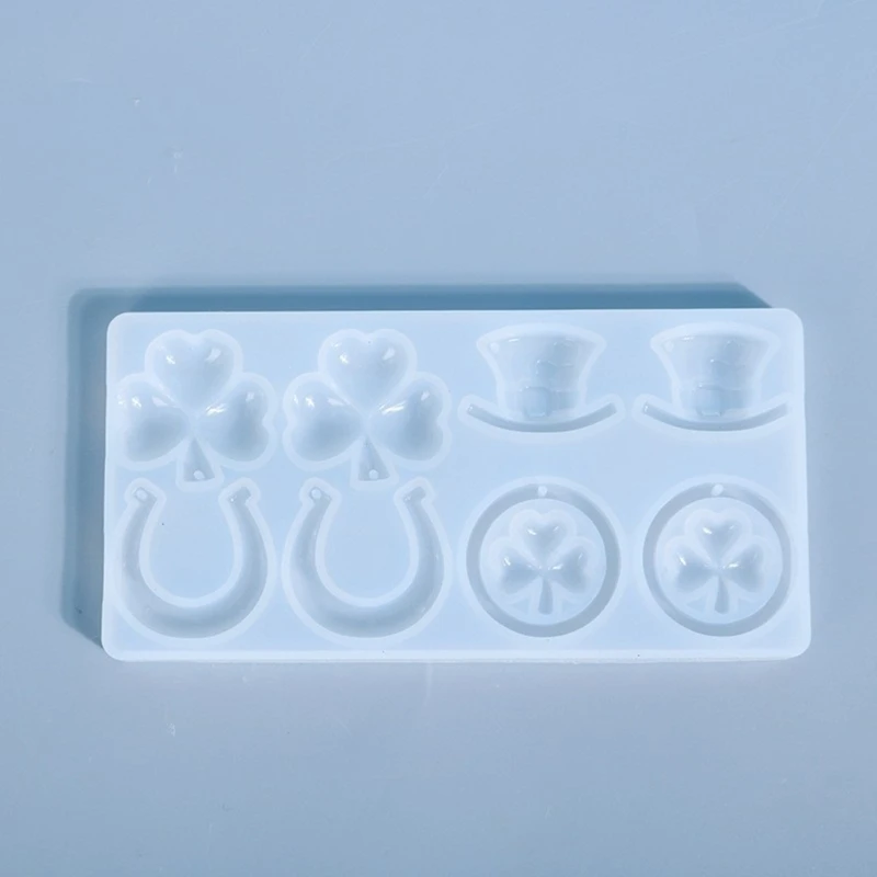 3D Three-Leaf Clover Silicone Molds DIY Resin Earring Jewelry Pendant Mold Dropsale