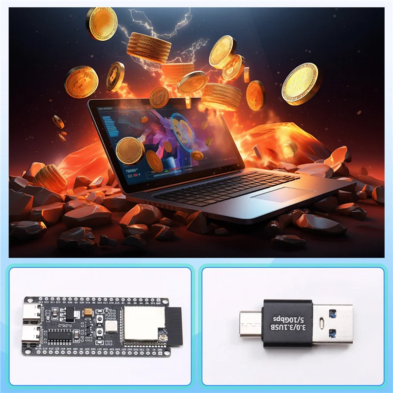 

C9-3PCS BTC Miner Solo Lottery Miner 70-80KH/S+USB Adapter Bitcoin BTC Miner Asic Mining Wifi Low Power Miner For Home