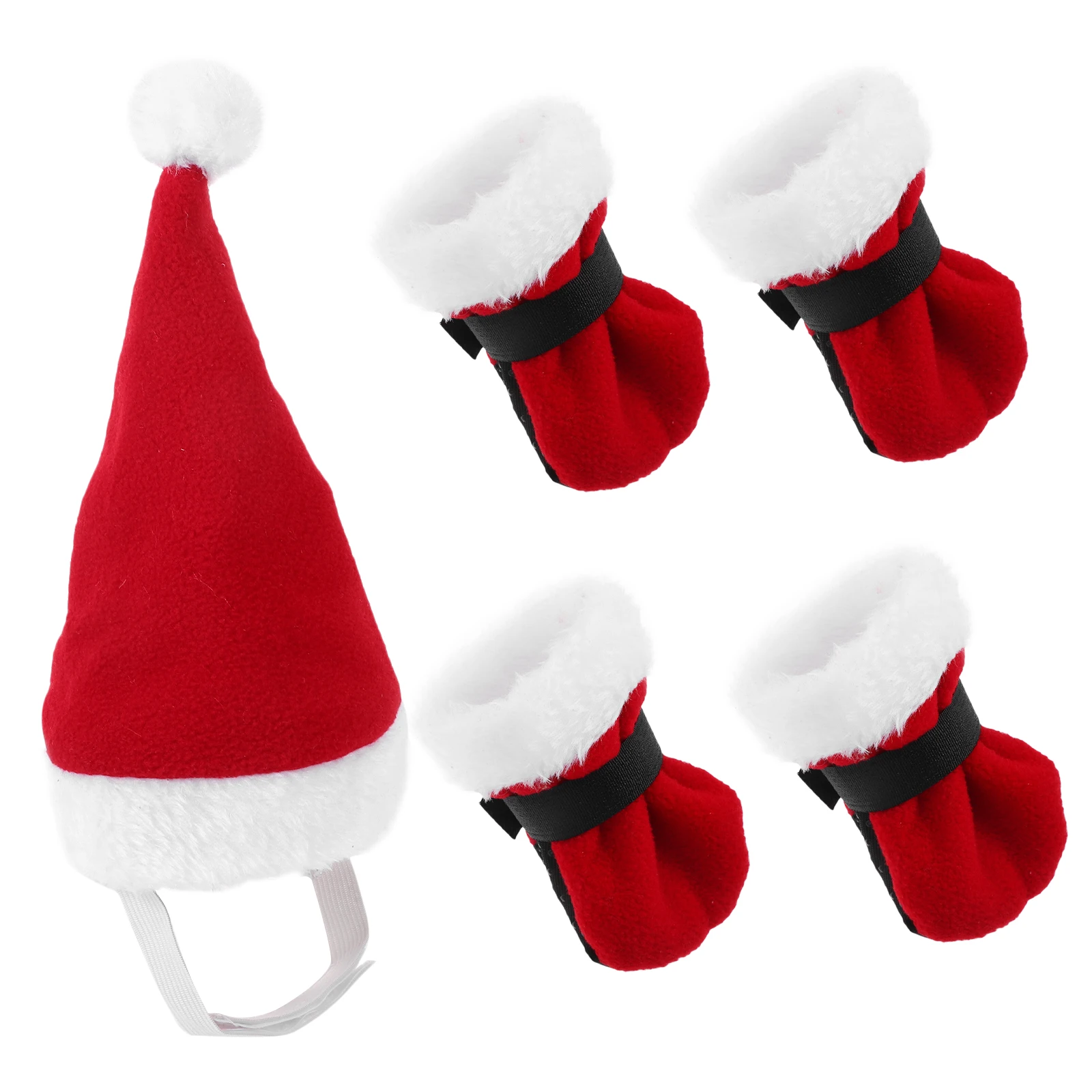 

Pet Santa Hat Party Ornament for Caps Small Costume Dog Costumes Holiday Accessories Puppy