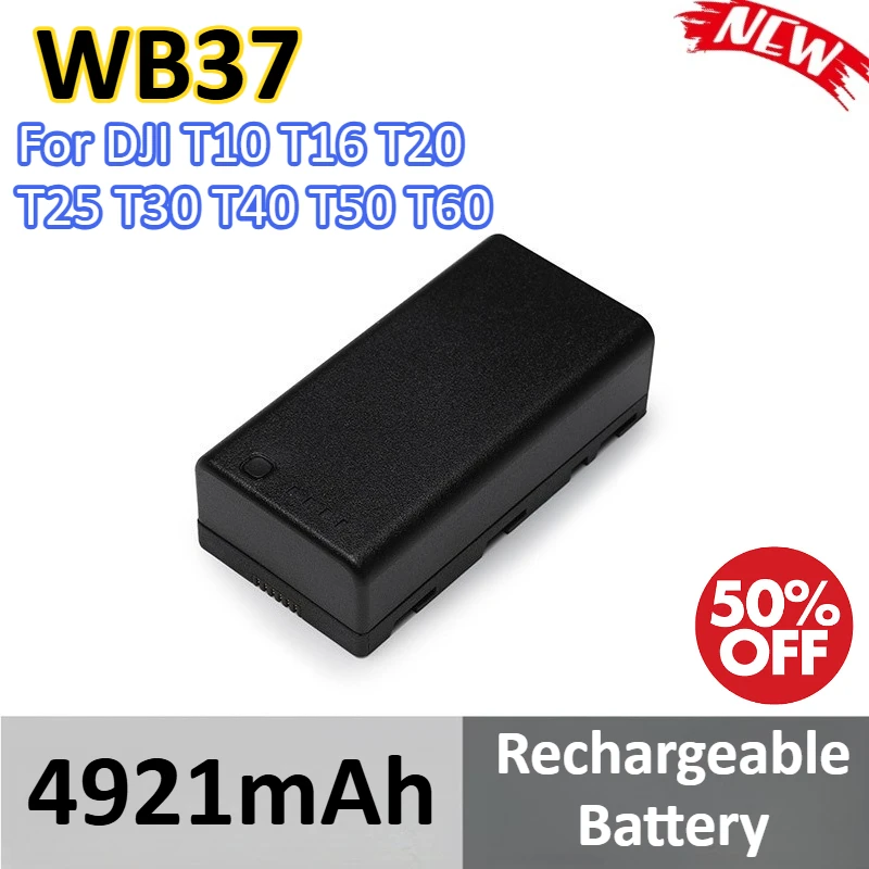 

WB37 4921mAh Rechargeable Battery For DJI T10 T16 T20 T25 T30 T40 T50 T60 M210 M300 M600 MG-1A MG-1S Drone Battery + Charger