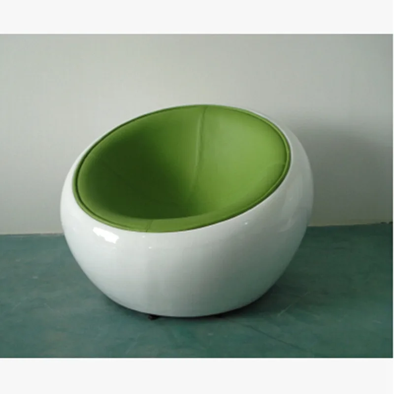 Fiberglass hemisphere sofa chair, moon half-curved floor hemisphere leisure bar rotating stool chair