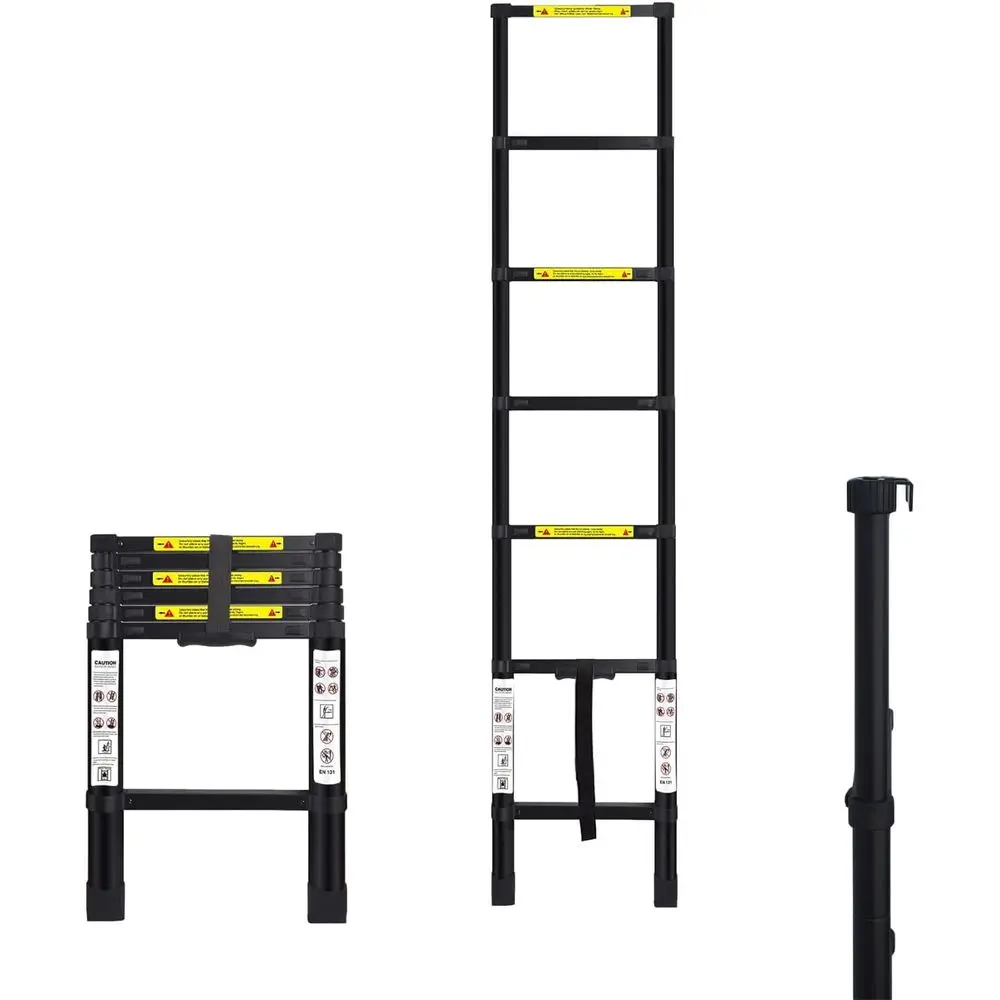 Telescoping RV Bunk Ladder 72-Inches (6 t) - Heavy Duty Lightweight Premium Adjustable Portable Extension Ladder or Bunk Bed RV