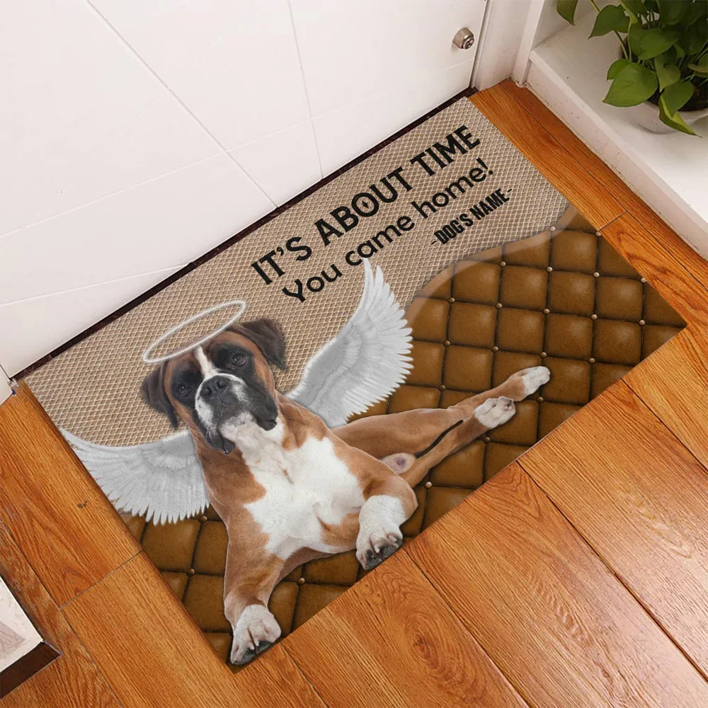 CLOOCL الملاكم هو حوالي الوقت الذي حصلت على ممسحة المنزل ديكور ثلاثية الأبعاد طباعة ماصة ممسحة عدم الانزلاق الفانيلا السجاد للحمام الشرفة #1