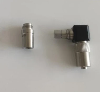 

Fiber optic right angle interface endoscope right angle light guide beam guide beam adapter