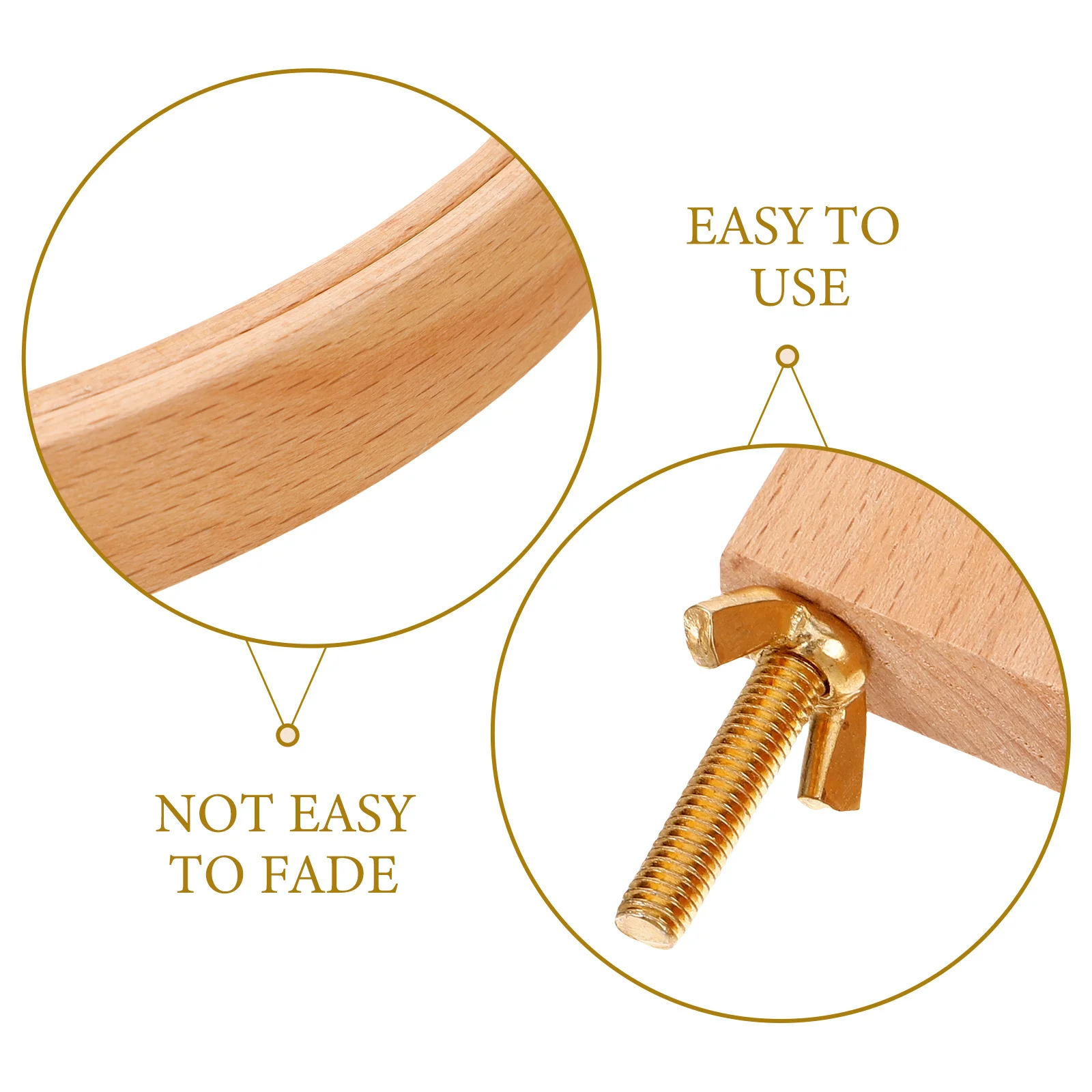 

Wooden Embroidery Hoop Stable Cross Stitch Circle 24cm DIY Craft Frame for Needlework Embroidery Cross Stitch Hoop