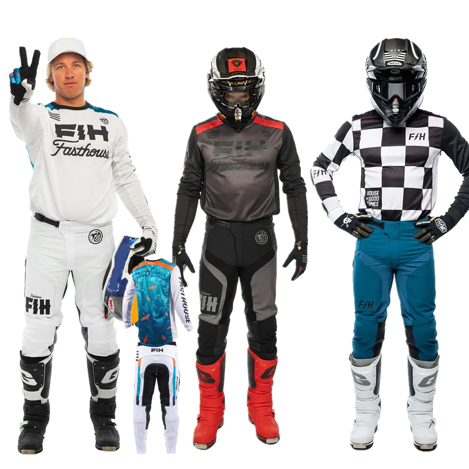 2026.6 fh Motocross Gear Set Off Road MX Kit Enduro Jersey And Pant Dirt Bike Kit Motorcycle Suit Combos