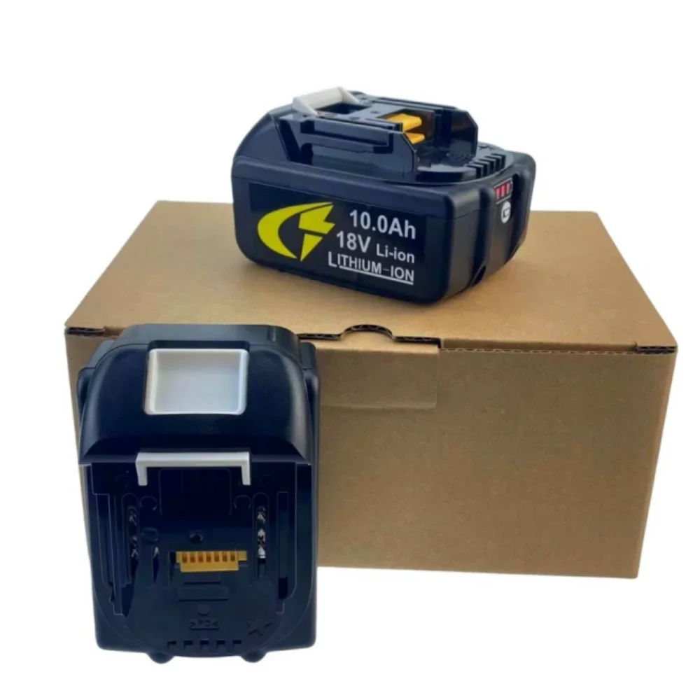 بطارية قابلة للشحن لماكيتا 18 فولت الاتحاد الأوروبي التوصيل شاحن. 10000 مللي أمبير مؤشر قدرة البطارية لأدوات DDF487 DTD173 DTW700 DGA404