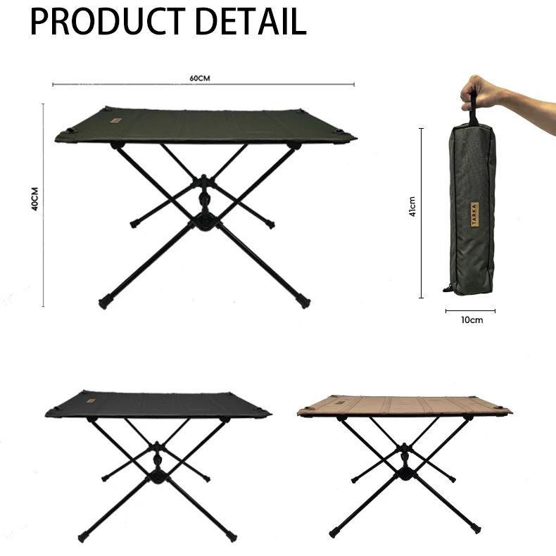 Tarka-Klapptisch für Camping, Oxford-Stofftisch, leichter und faltbarer Stofftisch, Outdoor-Ausrüstung zum Angeln und Picknicken – Detail 13