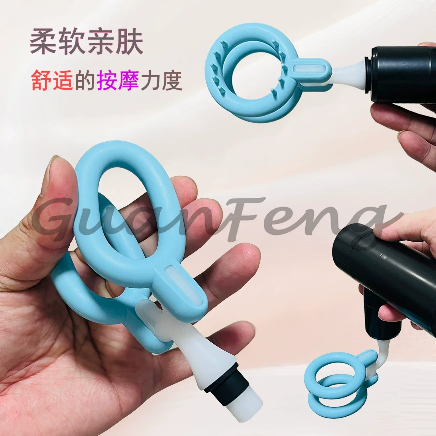 Fascia Gun Modification Head Soft Silicone Ring Multifunctional Replacement Adapter Elbow