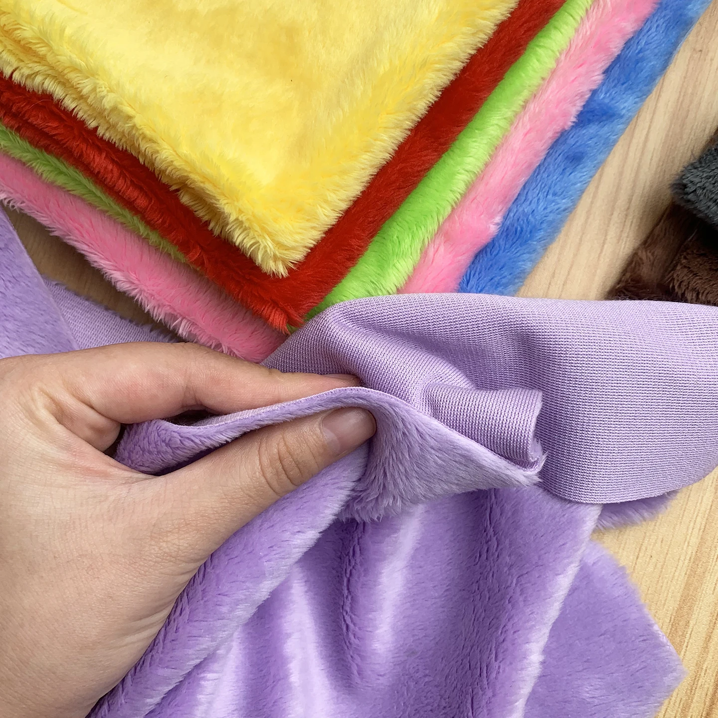 2026 Multi-Size Thickened Handmade Plush Fabric High-Density Fluffy DIY Plush Toy Clothing Accessories Decorative Material Cloth