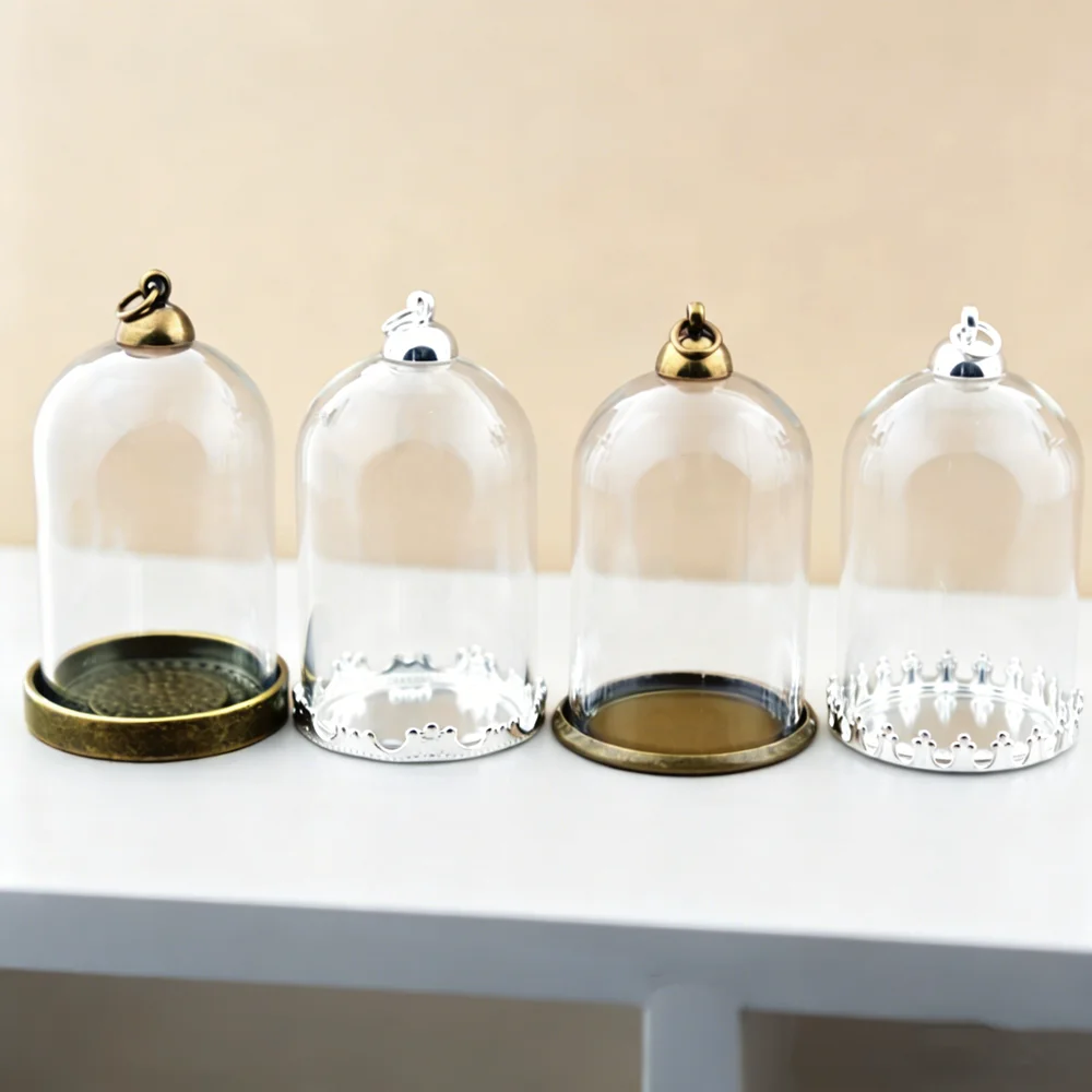 

10 комплектов, стеклянная банка с пустотелыми трубками 38*25 мм и базовыми шариками, набор стеклянных флаконов, аксессуары для ювелирных изделий