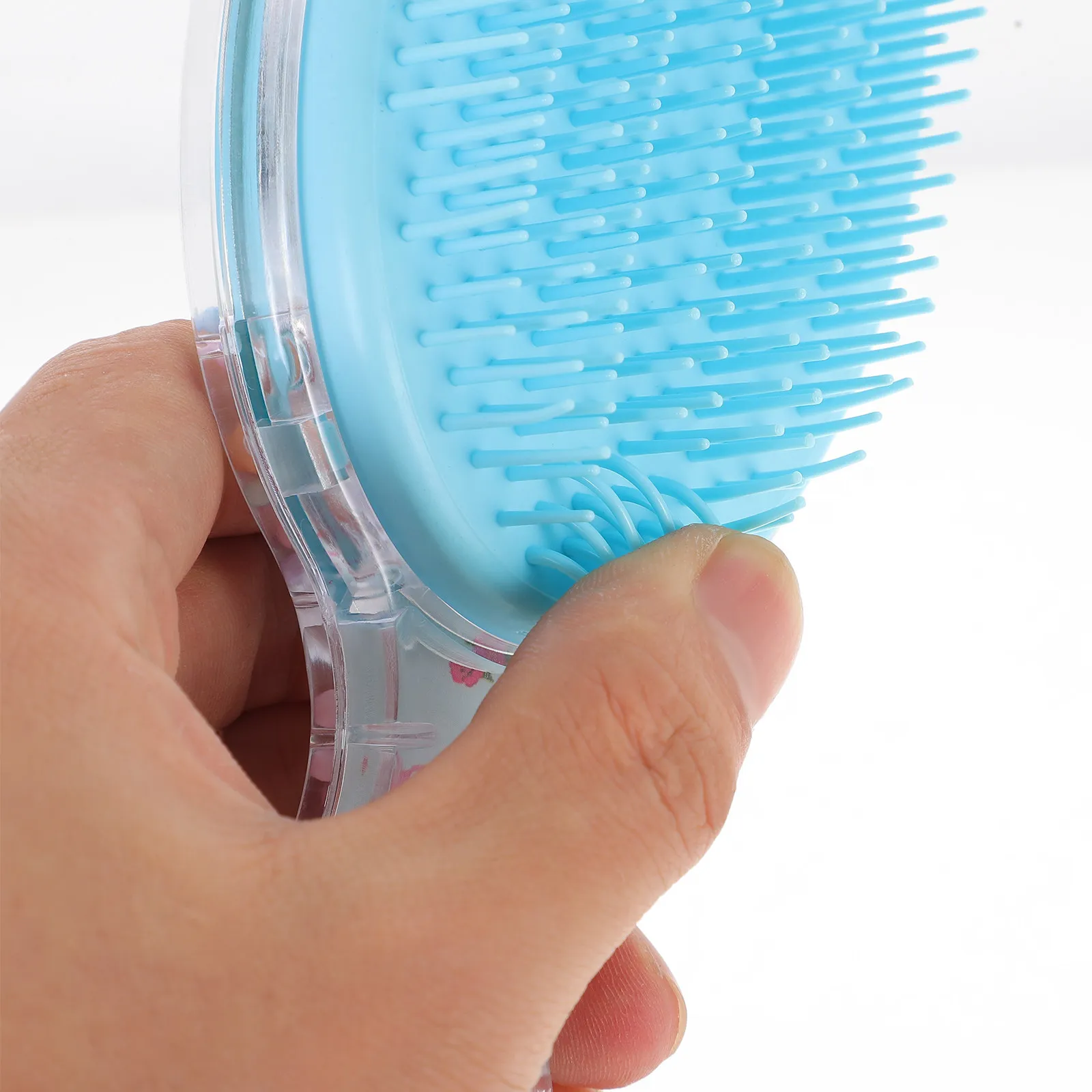 Oval Cartoon Comb Detangler Hair Brush for Kids Girl Toddler Small Portable Wet Dry Curly Hairstyles Detangling Teeth
