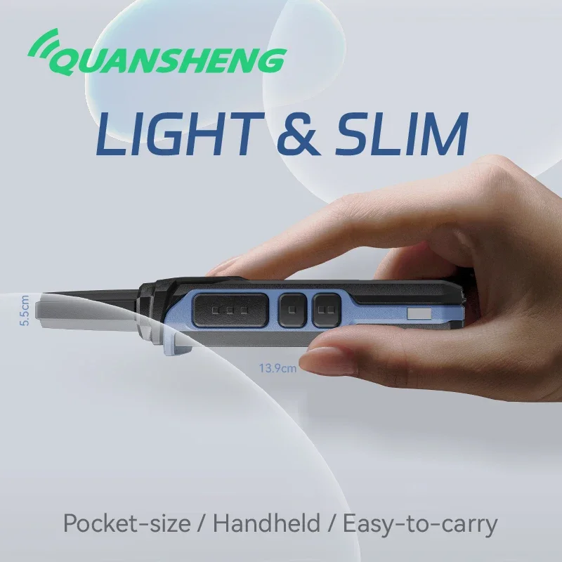 TG-A1 Mini WalkieTalkie Quansheng UHF 400-470Mhz Type-C Charging 1000mAh Small Size One Key Copy Frequency Children's Gift KD-C1