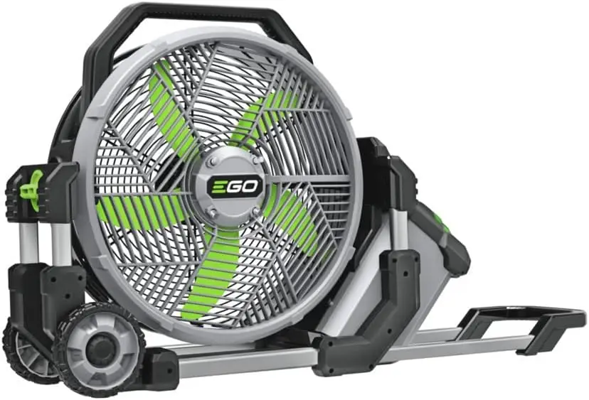 FN1800 18-Inch 5 Speed 20MPH Portable Misting Fan, Battery and Charger Not Included, Black