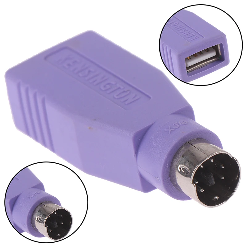 1Pc USB Female to PS2 Ps/2 Male Adapter Converter Toetsenboard Mouse For U-Gate Round Gate