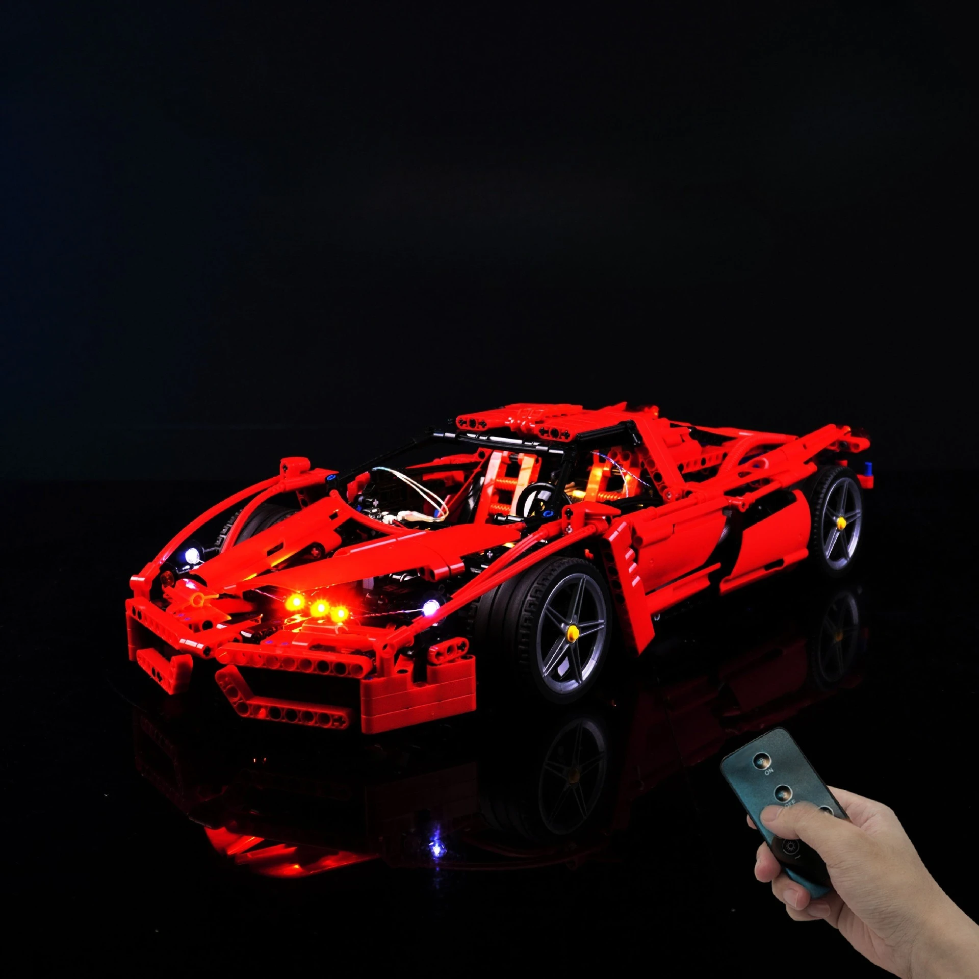 

Not Include Model LED Light Set for Technical Racers Ferrare Enzo Super Sports Car 8653 Building Blocks Bricks DIY Lamp Toys Set
