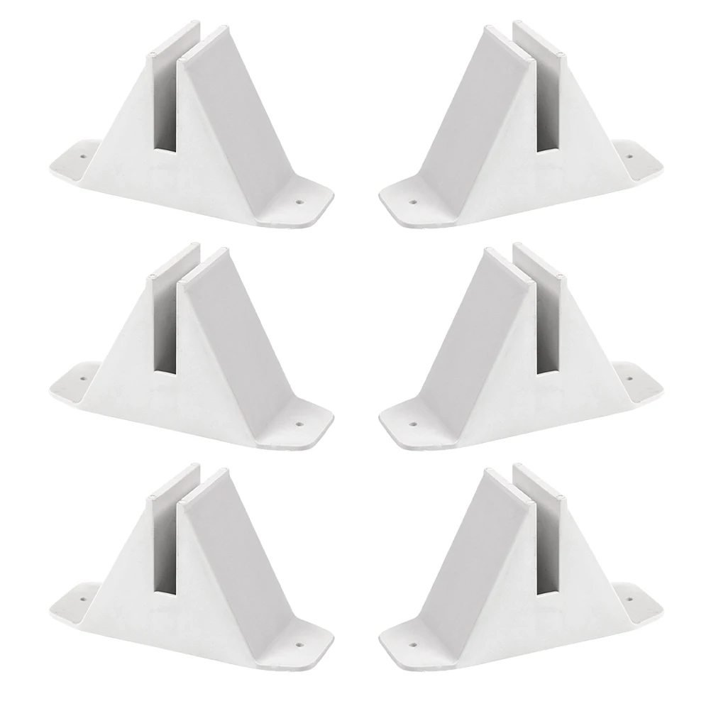 

6Pcs Garden Fence Base Triangular Plastic Stand for Christmas Tree Fence Pet Gate Support Screen Panel Feet Screen Panel Feet