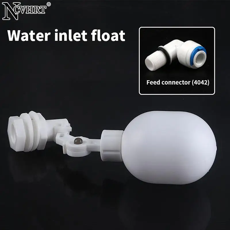 inlet Float Valve White Plastic Adjustable Auto Fill Float Ball Valve Water Control Switch For Water Tower Water Tank