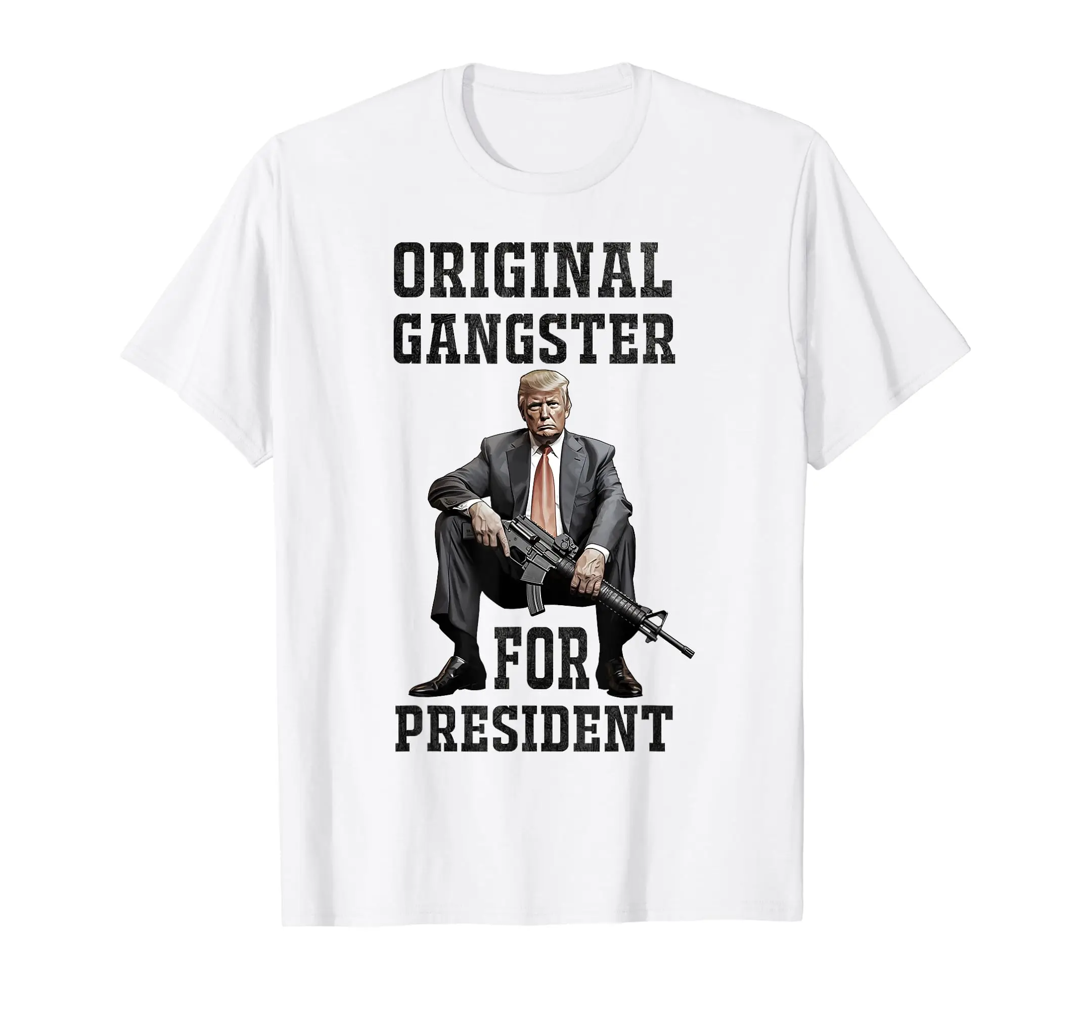 Trump Mugshot Original Gangster For President 2024 T-Shirt