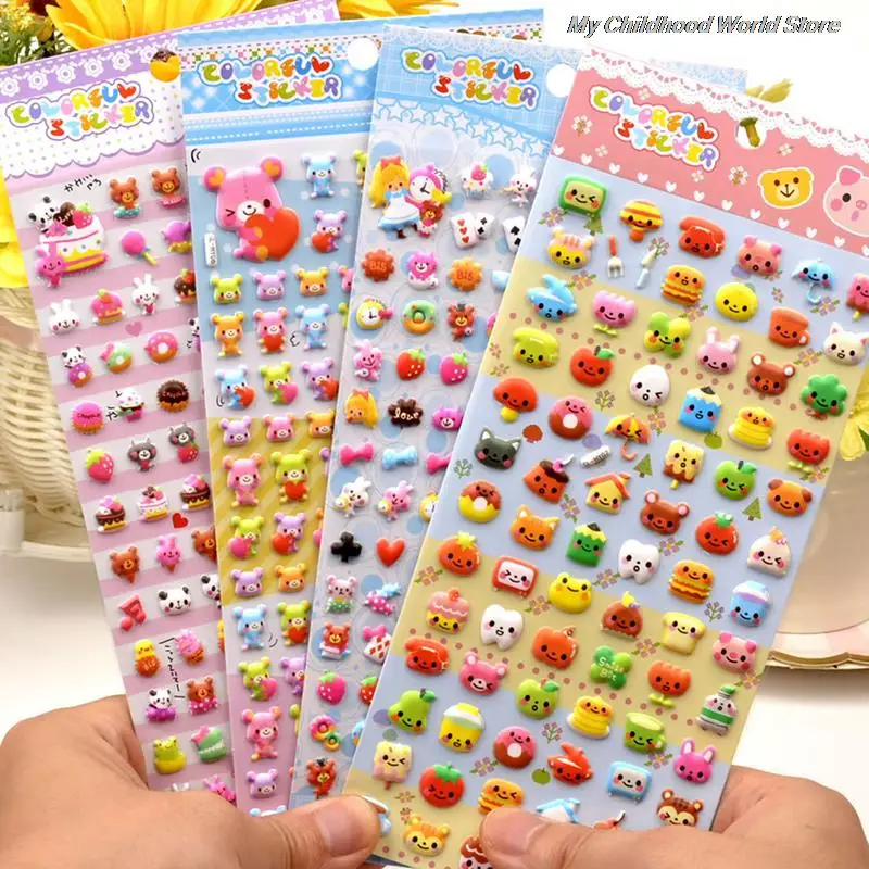 1Pc Kawaii Lovely Small Animal Foam 3D Decorative Stationery Stickers Scrapbooking DIY Diary Album Stick Label 22*9.5CM