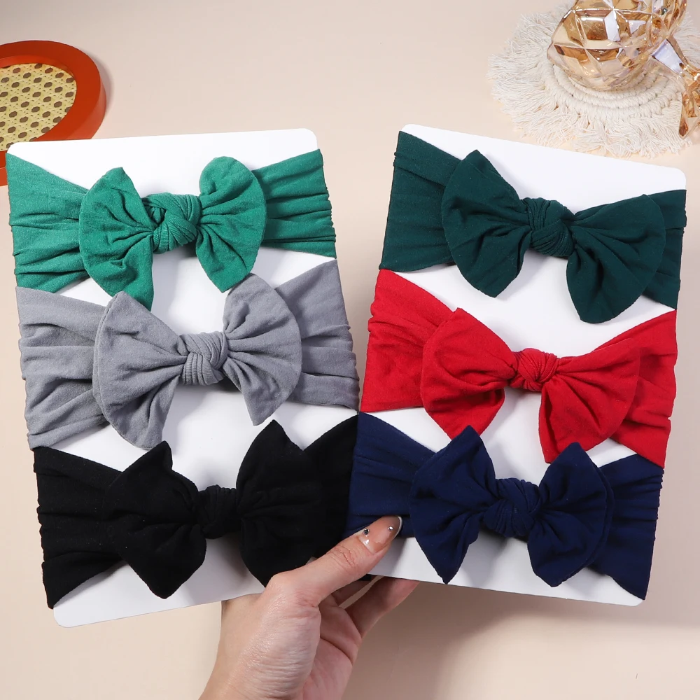 3Pcs/Lot Cable Knit Baby Headbands For Children Elastic Baby Girls Turban Kids Hair Bands Newborn Headwrap Baby Hair Accessories