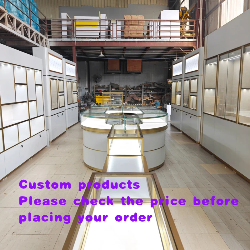 

custom.Custom Modern Luxury Jewelry Showcase LED Light Glass Display Wall Mounted Frame Jewelry Design Cabinet