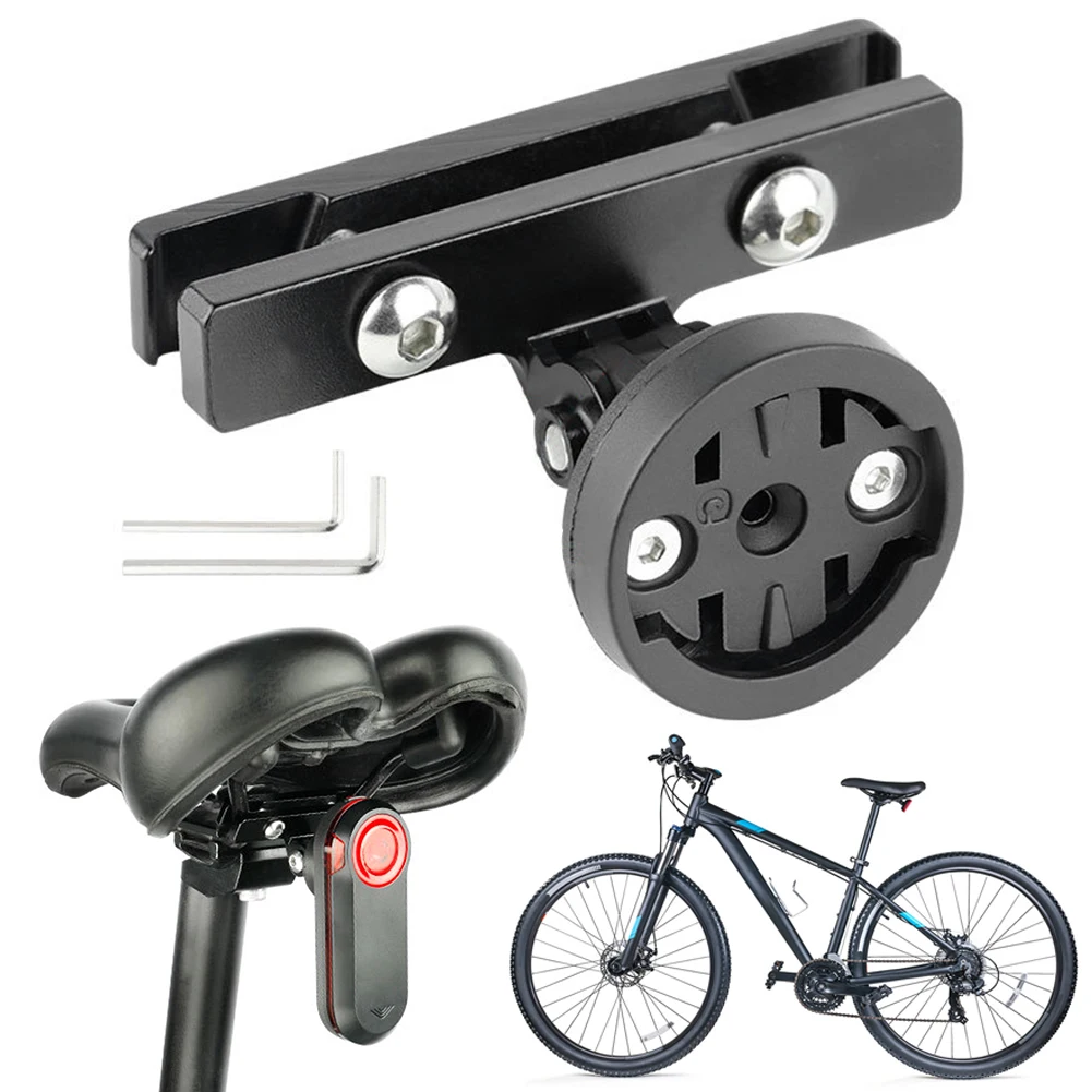 for MTB Bike Light Holder Anti-Slip Cycling Action Camera Mount Adjustable Angle Bicycle Saddle Lamp Mount for Varia Radar