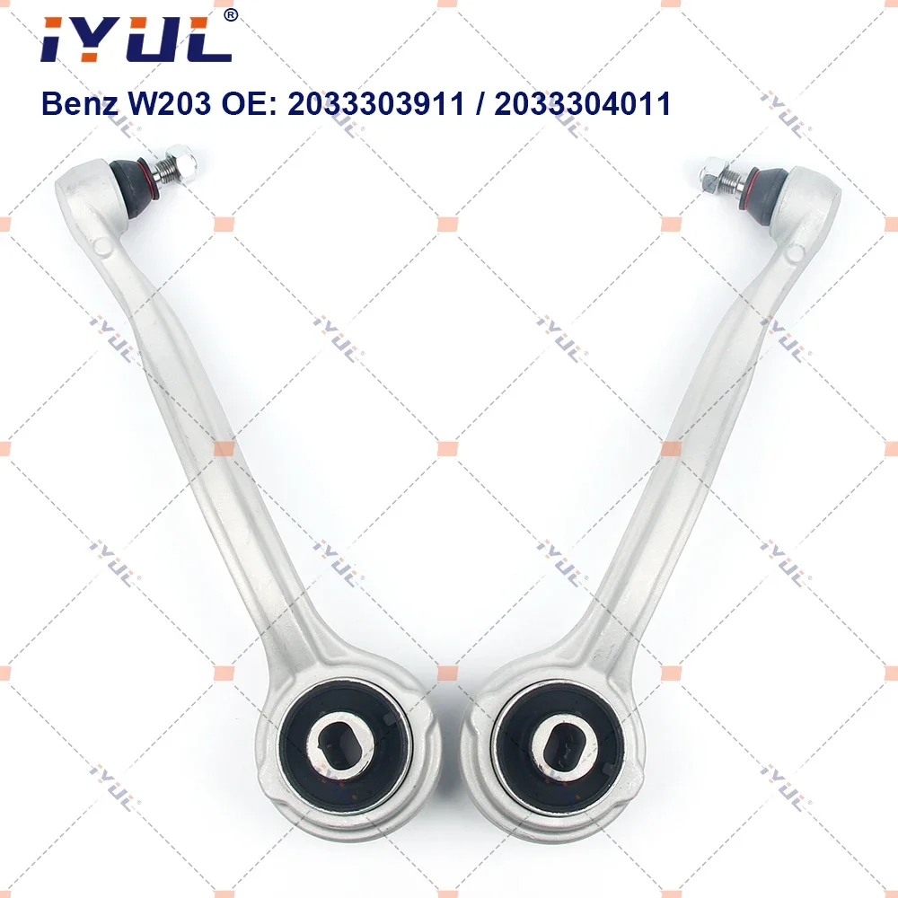 

IYUL A Pair Front Control Arm Curve For Mercedes Benz C-Class W203 W204 CL203 S203 S204 CLK C209 A209 SLK R171 A2033303911