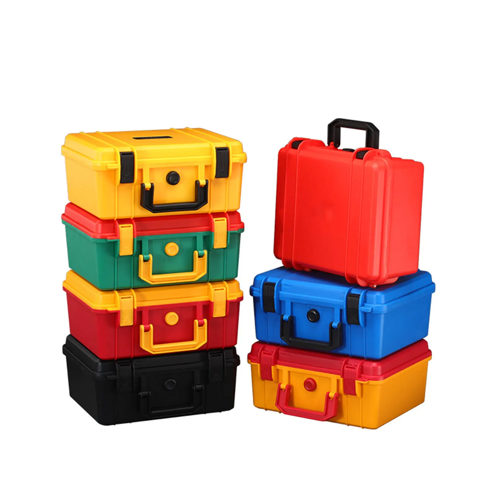 Instrument Toolbox Case Hardware Organizer with Foam Insert Durable Lockable for Tool Painting Instrument Storage Box