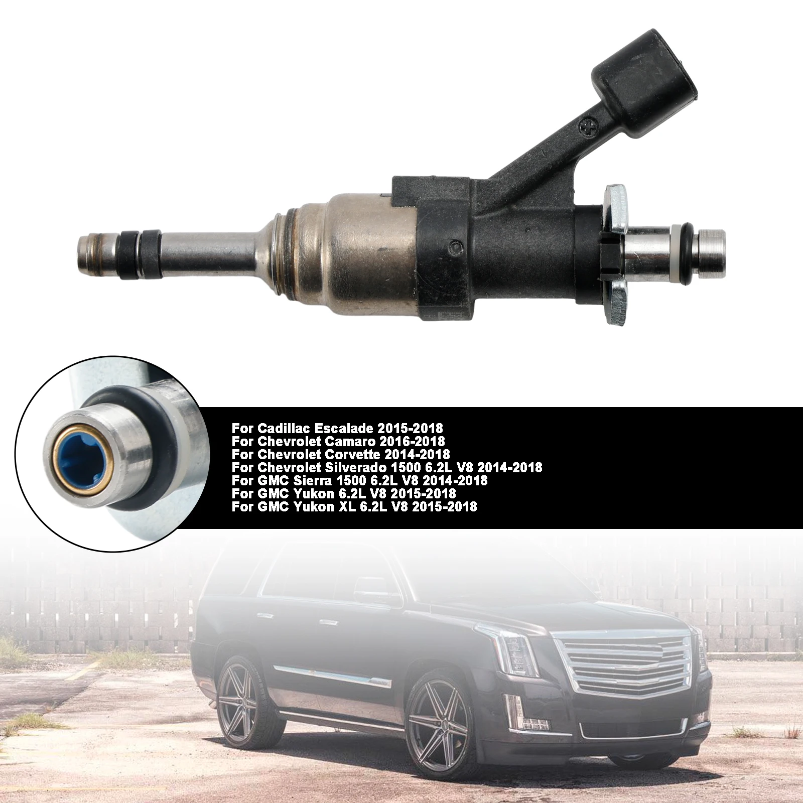 

Artudatech 1PCS Fuel Injector 12668393 Fit Cadillac Escalade 2015-2018 Fit Camaro 16-18