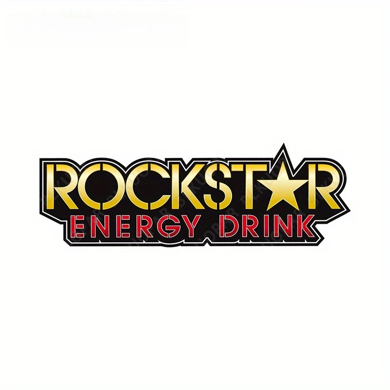 

Anime Style Rockstar Energy Drink Sticker, 12.95cm Semi-Gloss Decal for Electric Bike Skateboard Car Mirror
